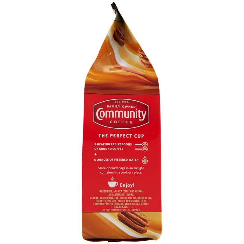 Community Coffee Southern Pecan Praline Flavored 12 Ounce, Medium Roast Ground, 12 Ounce (Pack of 1) - Image 3